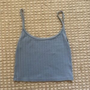 Brandy Melville Light Blue Ribbed Camisole